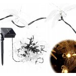 KIK KX4968 Solární zahradní osvětlení vážky 6,5 m 30LED teplá bílá – Sleviste.cz