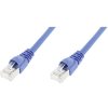 síťový kabel Telegärtner 21.15.3511 S/FTP patch, kat. 6a, LSOH, 1m, modrý