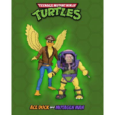 NECA Želvy Ninja Ace Duck and Mutagen Man 18 cm – Zboží Mobilmania