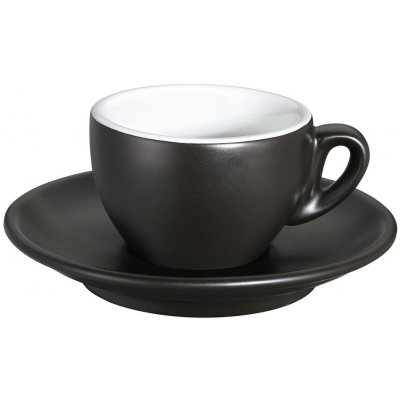 Cilio Porcelánový šálek na espresso ROMA černý 50 ml