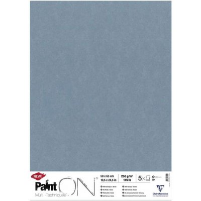 Clairefontaine Papír Denim Blue PaintOn Mix media 250g/m2 5ks 50x65cm – Zboží Mobilmania
