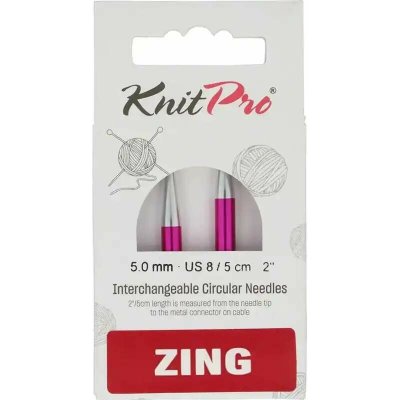 KnitPro Zing vyměnné kruhové jehlice 5Cm 5mm – Hledejceny.cz