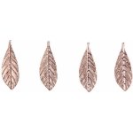 Home Styling Collection Dekorace vánoční zlaté závěsné lístky 4 ks. barva zlatý – Hledejceny.cz