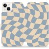 Pouzdro a kryt na mobilní telefon Apple Mobiwear - Apple iPhone 14 Plus - VA59S Modrá a béžová šachovnice