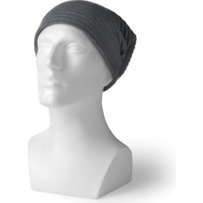 Design House Stockholm Pleece plisovaná čepka Beanie tmavě šedá – Hledejceny.cz