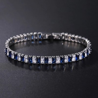 Sisi Jewelry náramek se zirkony Rafaela Sapphire NR2134 modrá