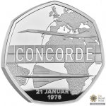 The Royal Mint Limited Stříbrná mince Concorde: 50. výročí prvního letu UK 2026 proof 8 g – Zboží Dáma