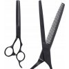 Kadeřnické nůžky Olivia Garden efilační nůžky SilkCut Pro Matt Black 6,35" PROT6.35