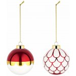 Alessi Vánoční skleněné baňky "Delight", set 2 ks, vzor 4 - – Hledejceny.cz