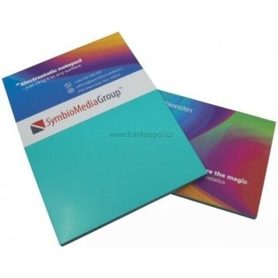 Elektrostatický bloček SYMBIONOTES, 70 x 100 mm, tyrkysový – Hledejceny.cz