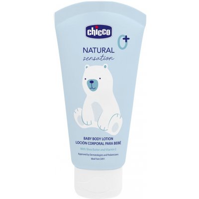 CHICCO mléko tělové Natural Sensation s bambuckým máslem a vitaminem E 150 ml 0m+ – Sleviste.cz
