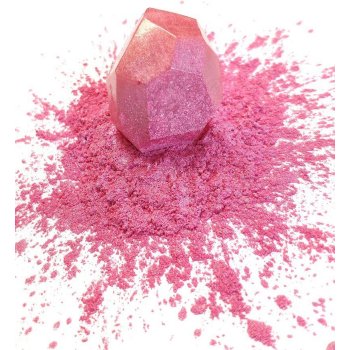 Metalické prášky do pryskyřice růžové odstíny Broskvově růžová 5 g