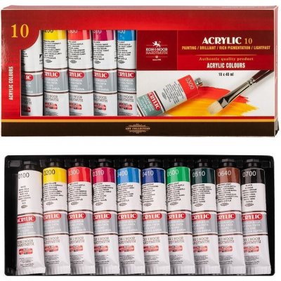 Koh-i-noor souprava akrylových barev 10x40ml – Zboží Dáma