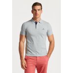 Gant CONTRAST COLLAR PIQUE SS RUGGER šedá – Hledejceny.cz