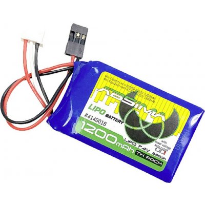 Absima akupack Li-Pol modelářství 7.4 V 1200 mAh Počet článků: 2 Softcase JR/Futaba