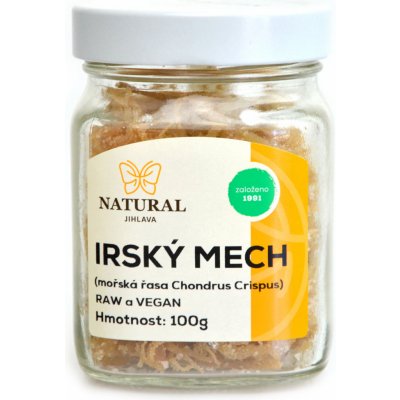 Natural Jihlava Irský mech Raw Vegan mořská řasa Chondrus Crispus 100 g