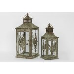 Lucerna kovová zlatá - 30 cm – Sleviste.cz