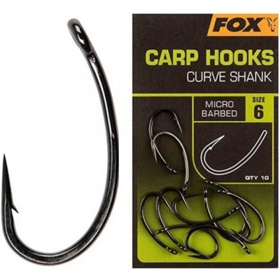 Fox Carp Hooks Curve Shank vel.6 10ks – Zbozi.Blesk.cz