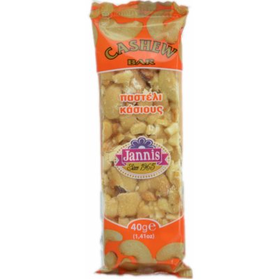 JANNIS Tyčinka z kešu oříšků 40g – Zboží Dáma