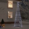 Vánoční stromek vidaXL LED vánoční stromek ve tvaru kužele studená bílá 500 LED 100x300 cm