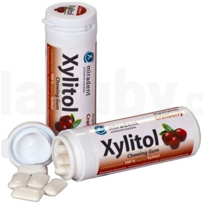 Miradent Xylitol brusinka, 30ks – Hledejceny.cz