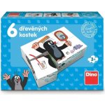 Dino Kostky kubus Krtek 6 ks v krabičce 18 x 13 x 4 cm – Hledejceny.cz