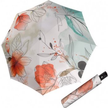 Doppler Magic Carbonsteel Floral dámský plně automatický deštník bílý