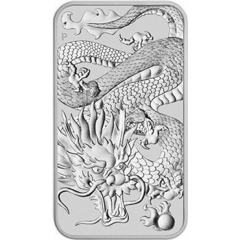 Perth Mint Stříbrná mince Dragon Rectangular Obdélník 1 Oz