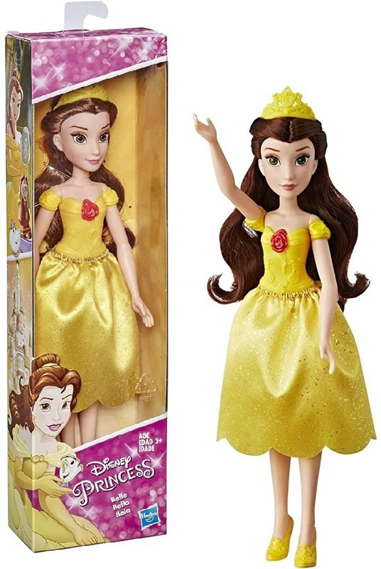 Hasbro Disney Princess Bella v krátkých žlutých šatech