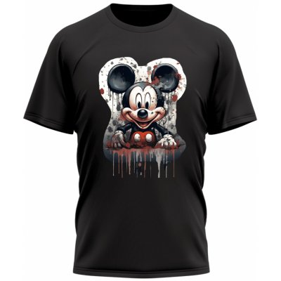 Malfini Pánské Tričko Artistic Mickey Mouse Černá