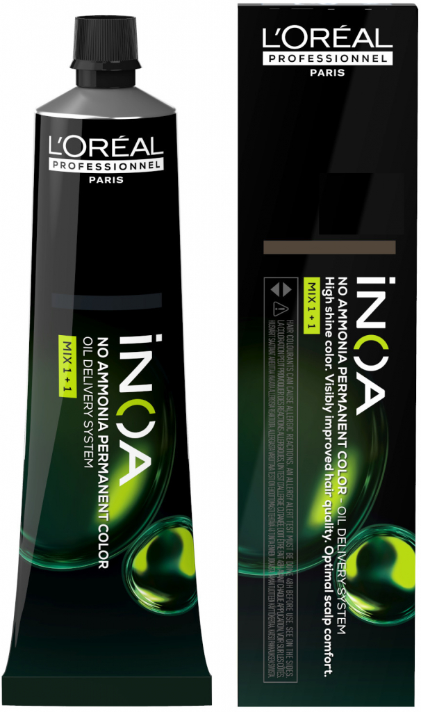 L\'Oréal Inoa 2 barva na vlasy 5,25 hnědá světlá duhová mahagonová 60 g