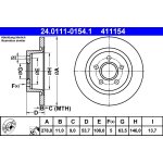 Brzdový kotouč ATE 24.0111-0154 (AT 411154) | Zboží Auto