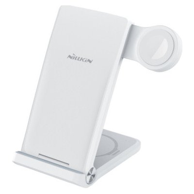 Nillkin PowerTrio 3v1 Bezdrátová Nabíječka pro Apple Watch White MFI, 57983112093 – Zboží Živě