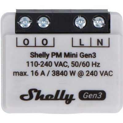Shelly PM Mini Gen3 modul pro měření spotřeby do 16A (WiFi, Bluetooth) SHELLY-PM-Mini-Gen3 – Hledejceny.cz