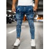 Pánské džíny Bolf pánské džínové kapsáče TF145 tmavě modré