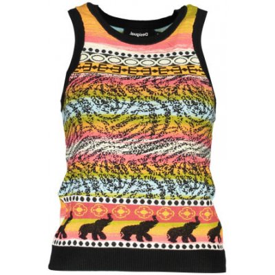 Desigual Canotta Donna Nero Černá – Zboží Dáma