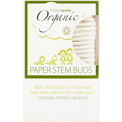 Simply Gentle Organic Vatové tyčinky 200 ks – Hledejceny.cz