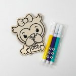 ARGUS Kreativní tvoření vybarvi si magnetku sova 19260015 – Zboží Dáma