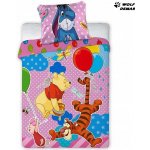 Faro povlečení Medvídek Pú 056 100 x 135 cm 40 x 60 cm – Zboží Dáma