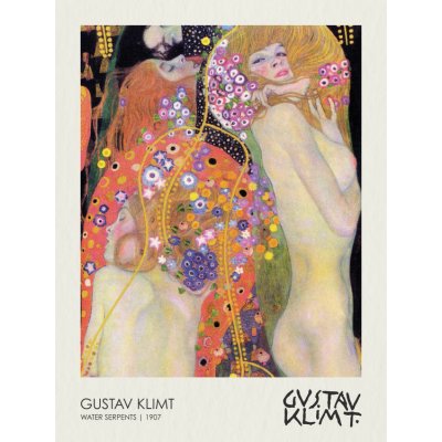 Plakát, Obraz - Water Serpents II. (Girlfriends) 1907, Gustav Klimt, 30 × 40 cm – Sleviste.cz