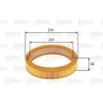 Vzduchový filtr VALEO 585619 – Hledejceny.cz