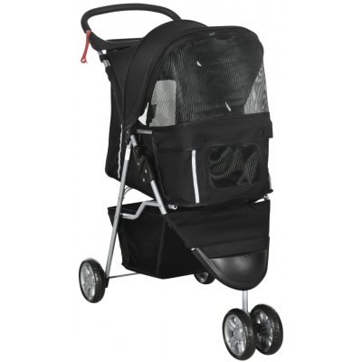 PawHut Skládací psí kočárek pro psy a kočky 75 x 45 x 97 cm – Zboží Dáma