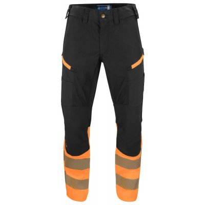 ProJob 6528 kalhoty DO PASU PRUŽNÉ Oranžová/černá – Sleviste.cz