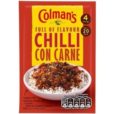 Colman's směs koření na přípravu chilli con carne 50 g – Zboží Mobilmania