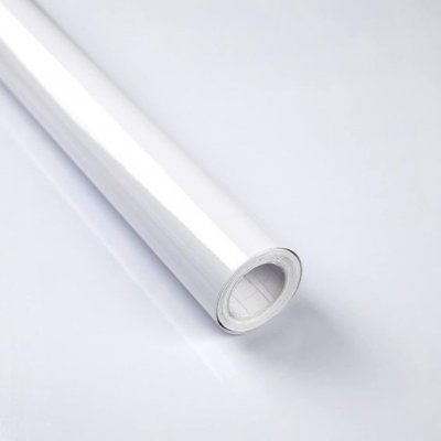 Decoroom Samolepící fólie samolepicí bílá fólie s vysokým leskem 40 x 300 cm – Zboží Dáma