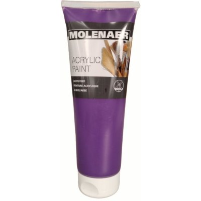 Molenaer akrylová barva 250 ml fialová – Zboží Mobilmania