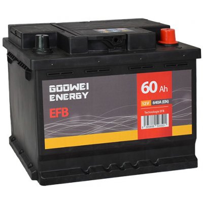 GOOWEI ENERGY 12V 60Ah 640A EFB60 – Hledejceny.cz