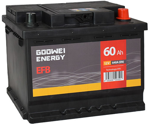 GOOWEI ENERGY 12V 60Ah 640A EFB60
