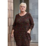 Italy fashion Vzorované šaty RIANA Bílá – Zboží Dáma