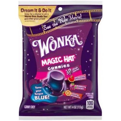 Wonka gumové bonbonky s ovocnými příchutěmi ve tvaru klobouku 113 g – Zbozi.Blesk.cz